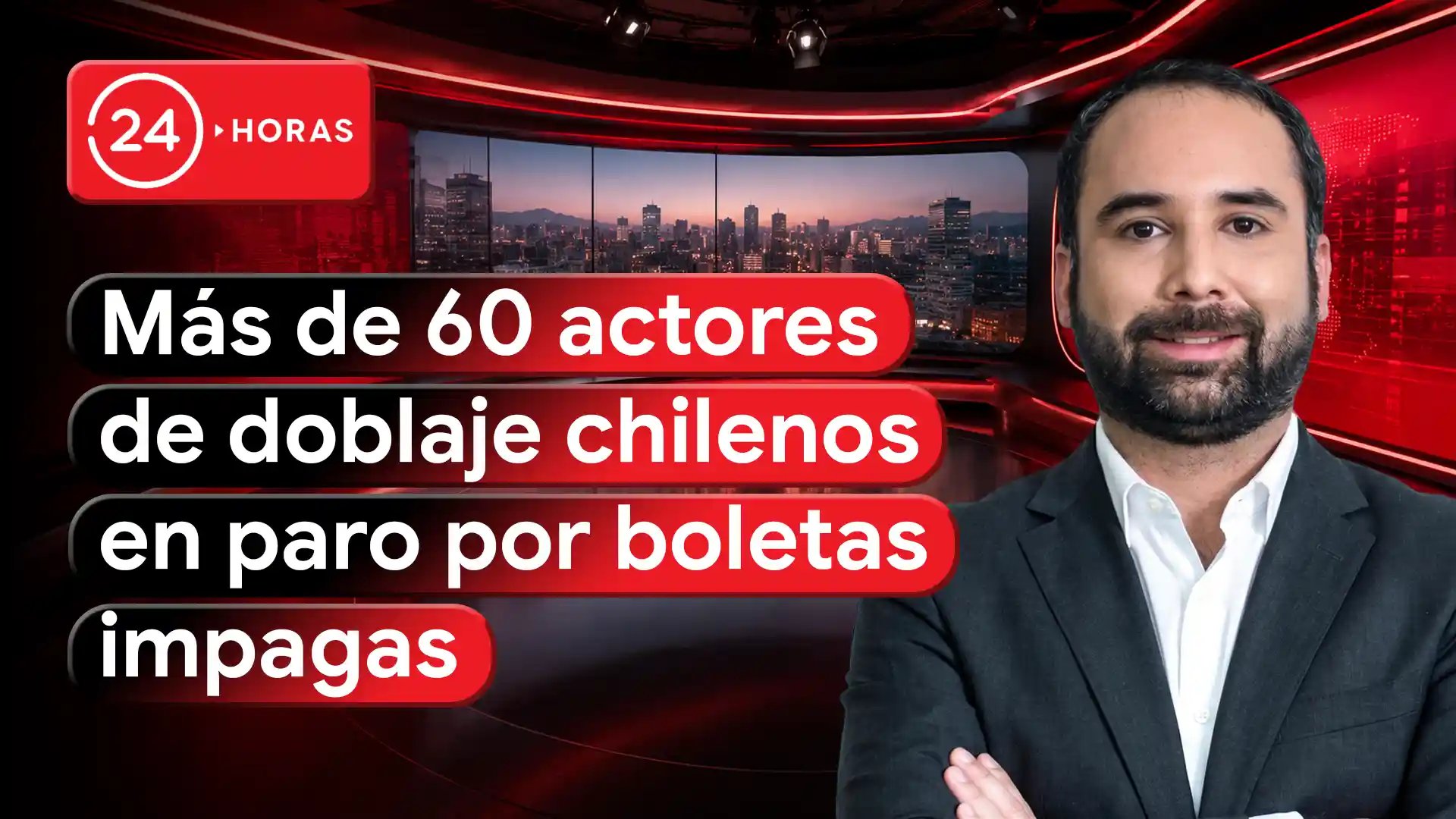 24 Horas: más de 60 actores de doblaje chilenos en paro por boletas impagas.